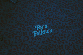 Fore Fellows Blue Leopard Polo