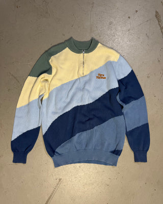 Intarsia Knit Quarter Zip 2nd Sample