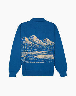 Mountain-scape Jacquard Knit