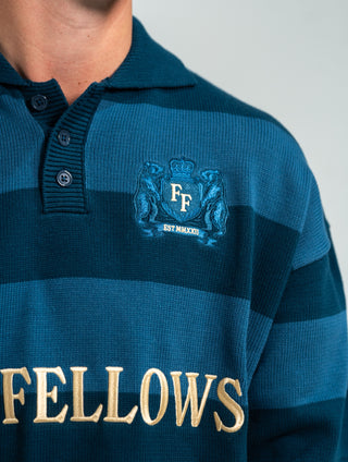 Striped Knit Polo